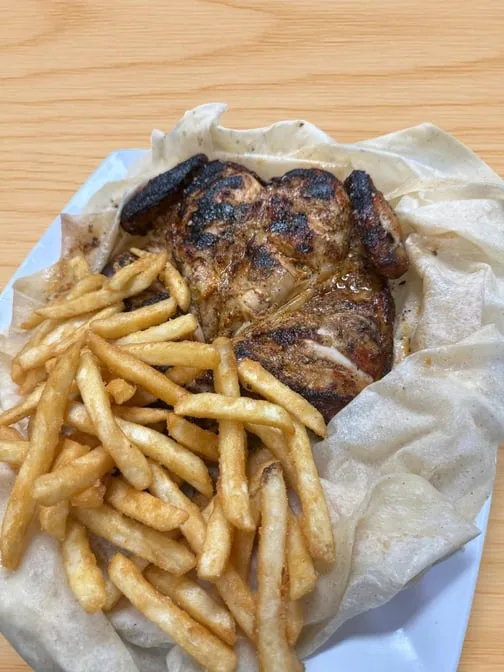 Wholle Grilled Chicken Platter